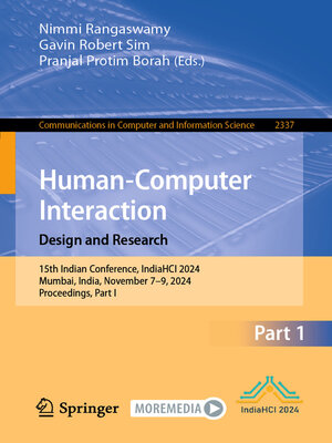 cover image of Human-Computer Interaction. Design and Research